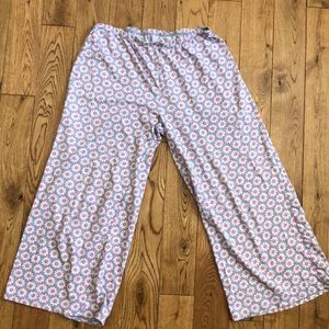 Green cotton pj Capri pants from Garnet hill